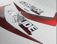 Evinrude 115HP E-tec V4 2015 Blue Cowl Outboard Decal Kit